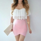 Mini pink skirt