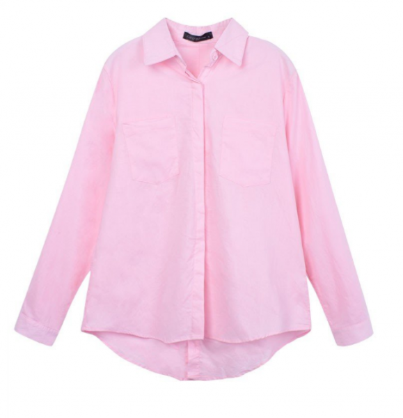Женская блузка розовая