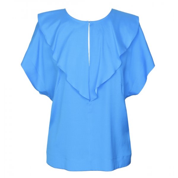 Женская блузка голубая